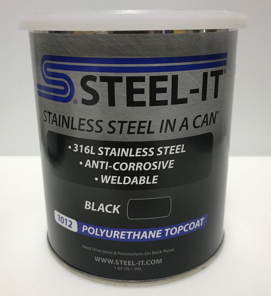 1 Quart STEEL IT BLACK Polyurethane Resin Coating