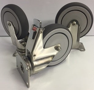 Stainless Steel Frame w/ Gray Thermoplastic Wheel