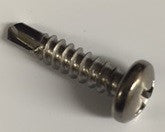 #8 X 1" Pan Head Philips Self Drilling Screw (Ultra Stainless™ Marutex®)