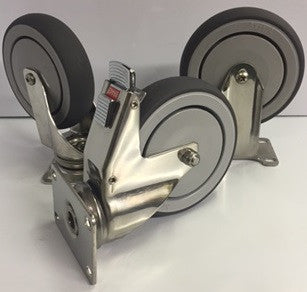 Stainless Steel Frame w/ Gray Thermoplastic Wheel