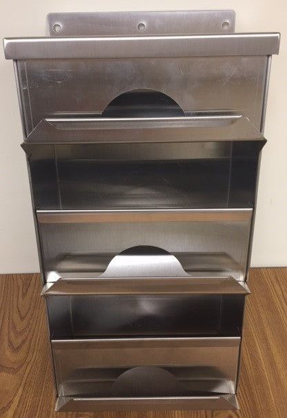 Three Compartment Dispenser - Wall Mounted
